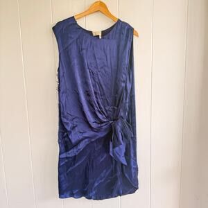 LANVIN Blue Sheath Mini Dress Size 8